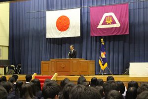 平成29年度吉田高等学校同窓会入会式が行われました