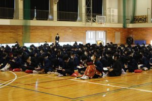 1学年総合的な学習の時間「富士山学」講演会が行われました