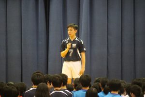 第71回山梨県高等学校総合体育大会壮行会が行われました