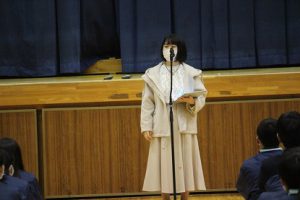 令和3年3月13日(土)1・2年生オープンスタディー「先輩の話を聞く会」