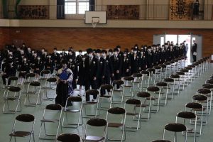 令和3年度 第72回山梨県立吉田高等学校卒業証書授与式が行われました