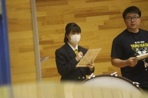 令和５年度全日本選手権大会自転車競技・山梨県高等学校総合体育大会・山梨県高等学校将棋選手権大会の納め式が行われました。