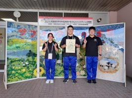 祝 インターハイ　ウエイトリフティング競技 男子１０２Kg級 第６位入賞　土橋寛太くん