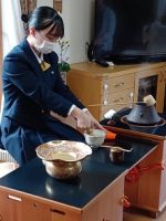 「第１２回吉田高校茶道部・渡辺社中合同茶会」が開催されました。