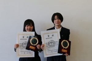祝 芸術文化祭賞 放送部アナウンス部門・朗読部門 ２部門で受賞しました。