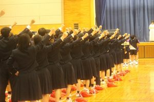 令和６年度山梨県高等学校総合体育大会壮行会が行われました。