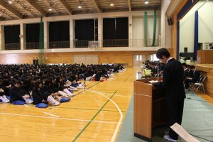 平成29年度後期生徒総会が行われました
