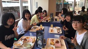 修学旅行団　2日目の朝の様子です