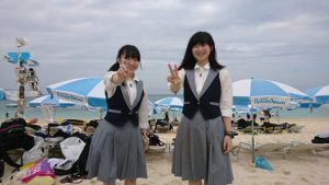 修学旅行団2日目 体験学習の様子です