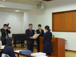 祝　山梨県知事賞受賞　1年　小池今日佳さん～第63回青少年読書感想文県コンクール