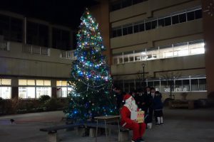 クリスマスツリー点灯式が行われました
