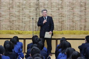 大学入試センター試験事前指導・激励会が行われました