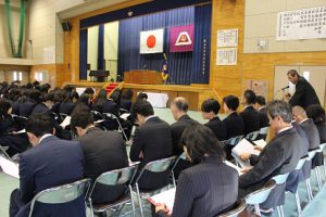 平成29年度吉田高等学校同窓会入会式が行われました