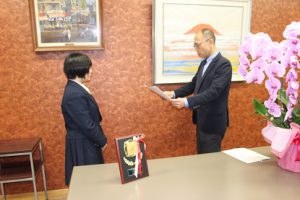 祝　優秀賞受賞 2年 兼子祐希乃さん　第100回全国高校野球選手権記念大会キャッチフレーズコンクール