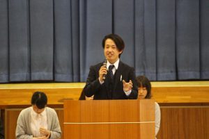 平成29年度 第1学年 先輩の話を聞く会が行われました