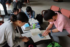 平成29年度理数科春季宿泊学習会が行われています