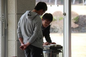 平成29年度理数科春季宿泊学習会が行われています