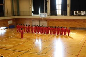 平成30年度第1学年集団行動・行進発表会が行われました
