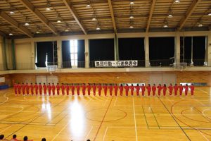 平成30年度第1学年集団行動・行進発表会が行われました