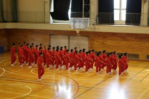 平成30年度第1学年集団行動・行進発表会が行われました