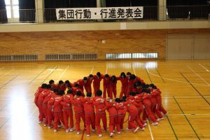 平成30年度第1学年集団行動・行進発表会が行われました
