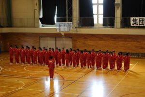 平成30年度第1学年集団行動・行進発表会が行われました