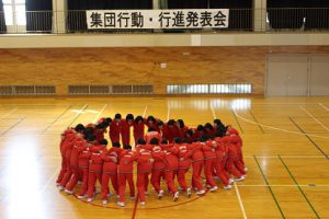 平成30年度第1学年集団行動・行進発表会が行われました