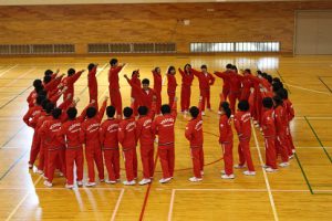 平成30年度第1学年集団行動・行進発表会が行われました