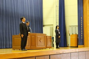 平成30年度新任式の様子です