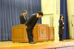 平成30年度新任式の様子です
