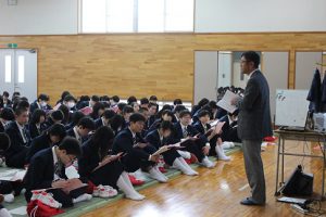 第1学年高校生活ガイダンスが行われました