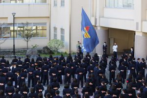 平成30年度校歌応援歌指導 最終日の様子です