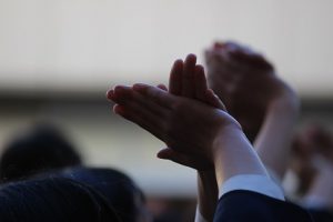 平成30年度校歌応援歌指導 最終日の様子です