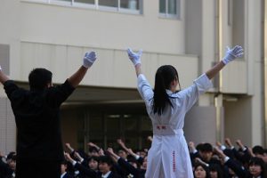 平成30年度校歌応援歌指導 最終日の様子です