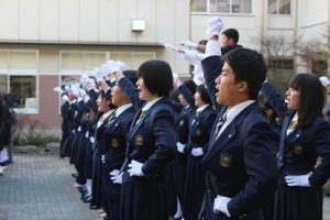 平成30年度校歌応援歌指導 最終日の様子です