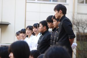 平成30年度校歌応援歌指導 最終日の様子です