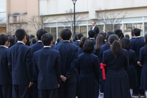 平成30年度校歌応援歌指導 最終日の様子です