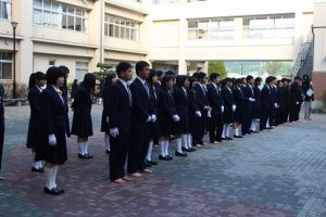 平成30年度校歌応援歌指導 最終日の様子です