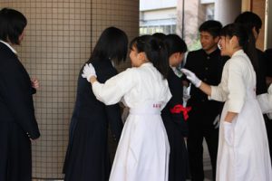 平成30年度校歌応援歌指導 最終日の様子です