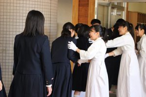 平成30年度校歌応援歌指導 最終日の様子です