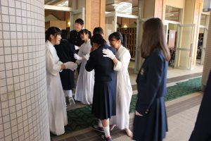 平成30年度校歌応援歌指導 最終日の様子です
