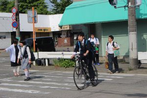 平成30年度山梨県高等学校県下一斉「通学時マナーアップ運動」第1回目が行われました