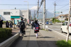 平成30年度山梨県高等学校県下一斉「通学時マナーアップ運動」第1回目が行われました