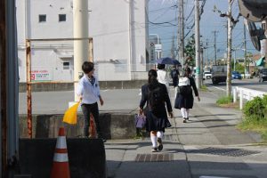 平成30年度山梨県高等学校県下一斉「通学時マナーアップ運動」第1回目が行われました