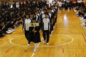 平成30年度山梨県高等学校総合体育大会壮行会が行われました