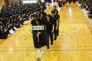 平成30年度山梨県高等学校総合体育大会壮行会が行われました