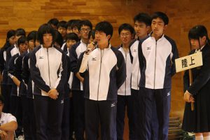 平成30年度山梨県高等学校総合体育大会壮行会が行われました