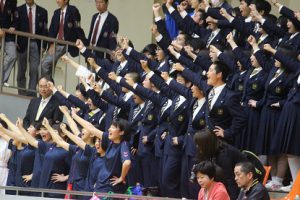 山梨県高等学校総合体育大会2日目の様子です