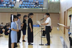 祝 優秀賞　第8回山梨県高等学校書道パフォーマンス大会（書道部）