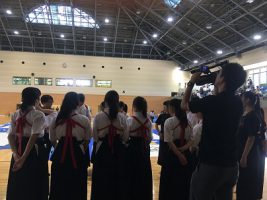 祝 優秀賞　第8回山梨県高等学校書道パフォーマンス大会（書道部）